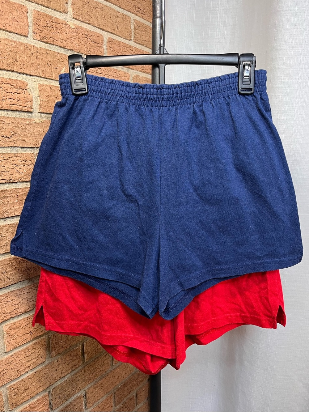 Soffe Cheer Shorts Bundle XL Red Navy Athletic Lounge Running 2 Pair